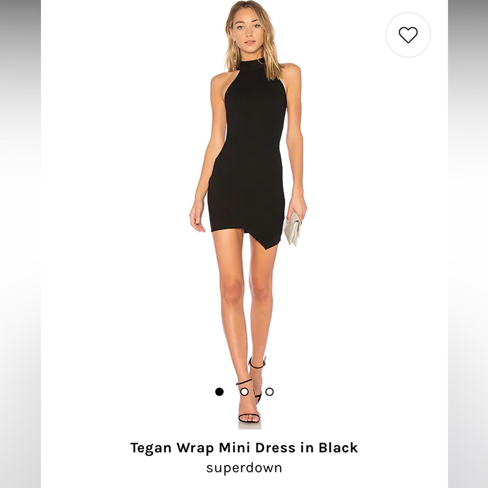 Superdown Black Halter Dress